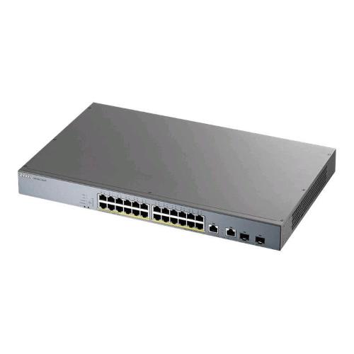 ZYXEL GS1350-26HP-EU0101F SWITCH 26 PORTE GESTITO L2 GIGABIT 24 x 10/100/1000 (PoE+) + 2 x SFP Gigabit combo POE+ 375 W