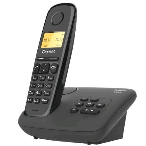 GIGASET A270A CORDLESS DECT CON SEGRETERIA RUBRICA COLORE NERO