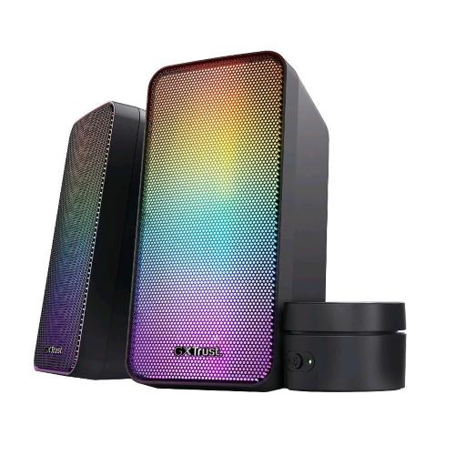 TRUST GXT611 WEZZ ALTOPARLANTI RGB 2.0 ILLUMINATI 6W USB BLACK