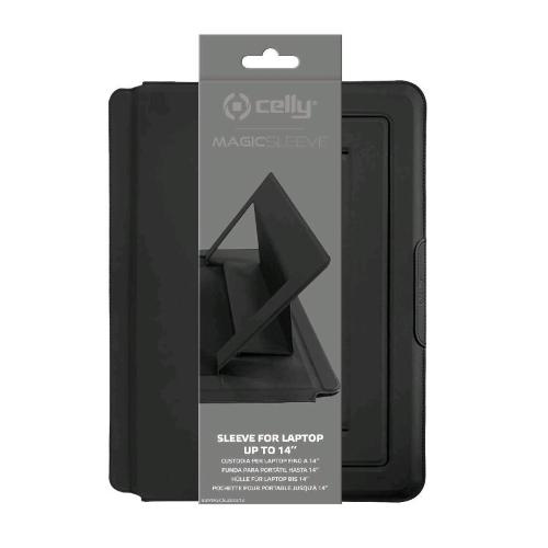 CELLY SWMAGICSLEEVE CUSTODIA PER LAPTOP E TABLET FINO A 14" BLACK