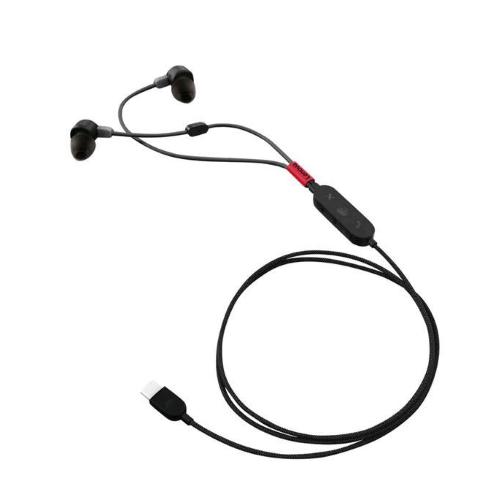 LENOVO GO AURICOLARI IN EAR CONTROLLO DEL VOLUME USB-C CANCELLAZIONE DEL RUMORE BLACK