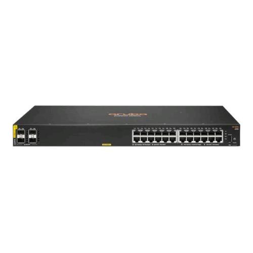 HPE ARUBA 6100 24G PoE Classe 4 4SFP SWITCH GESTITO L3 24 x 10/100/1000 + 4 x 1 Gigabit / 10 Gigabit SFP+ PoE+ (370 W)
