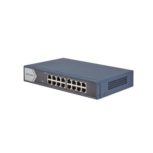 HIKVISION DS-3E0516-E(B) SWITCH DI RETE NON GESTITO L2 GIGABIT ETHERNET 10/100/1000 Mbps 16xRJ-45 FULL DUPLEX GRIGIO