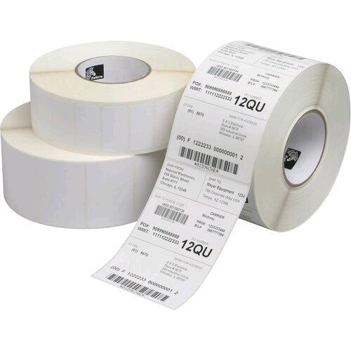 ZEBRA Z-SELECT 2000T ETICHETTE IN CARTA ADESIVE 102 x 38mm ANIMA 25mm BIANCO CONF 12 Pz.