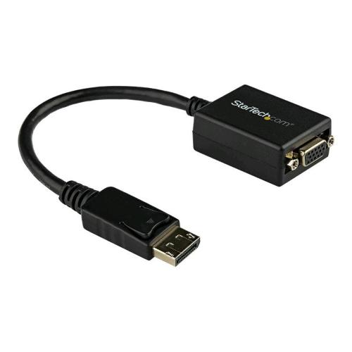 STARTECH ADATTATORE DA DISPLAYPORT MASCHIO A VGA FEMMINA CAVO 28cm NERO