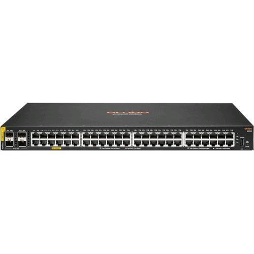 HPE ARUBA 6000 48G CL4 4SFP 370W SWITCH GESTITO L3 48 x 10/100/1000 (PoE+) + 4 x Gigabit SFP PoE (370 W) MONTABILE SU RACK