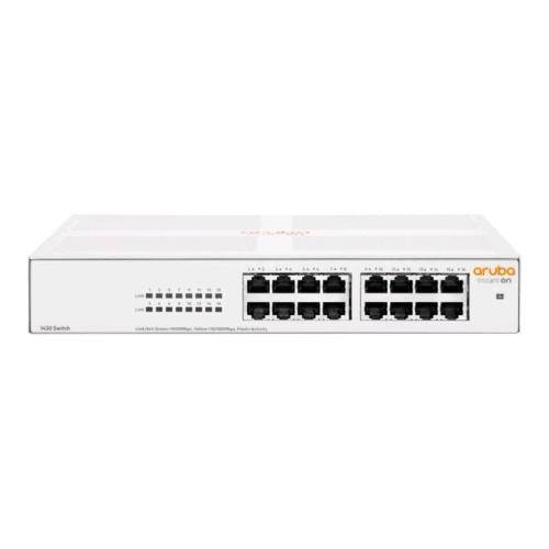 HPE ARUBA INSTANT ON 1430 SWITCH NON GESTITO 16 x 10/100/1000 (PoE Class 4) PoE (124 W) MONTABILE SU RACK