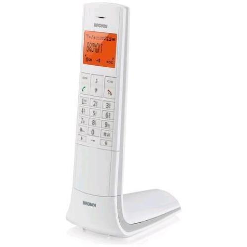 BRONDI LEMURE CORDLESS ECO DECT DESIGN VIVAVOCE COLORE BIANCO