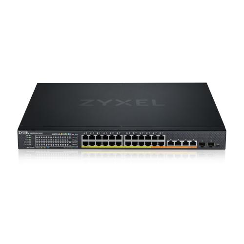 ZYXEL XMGS1930-30 SWITCH GESTITO L3 2.5 ETHERNET (100/1000/2500) 20 porte 2.5 Mgigabit PoE, 4 porte 2,5Mgigabit PoE++, 4 porte 10GbE PoE++ MONTABILE A RACK