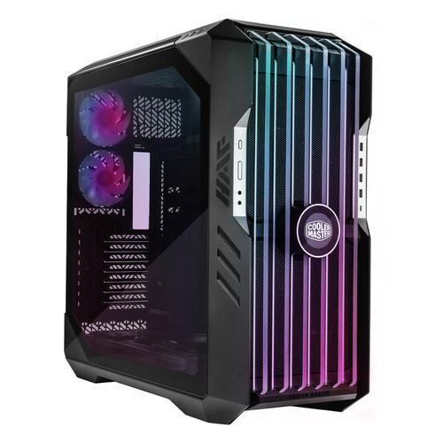 COOLER MASTER HAF 700 EVO CASE FULL TOWER ARGB MINI ITX MICRO ATX ATX E-ATX SSI-CEB SSI PANELLO LATERALE IN VETRO TEMPERATO 5 VENTOLE PREINSTALLATE STAFFE RADIATORE GIREVOLI HIGH-AIRFLOW COOLING LCD REAL-TIME LAME ARGB EDGE-LIT 4xUSB-A 3.2 1xUSB-C 3.2 GR
