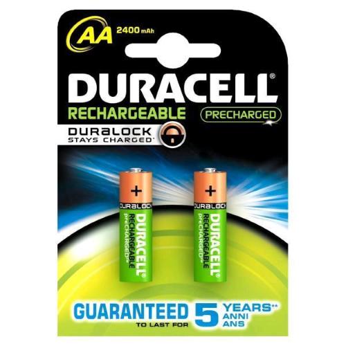 DURACELL AA PRECHARGED BATTERIA RICARICABILE STILO CONF. 2 Pz.
