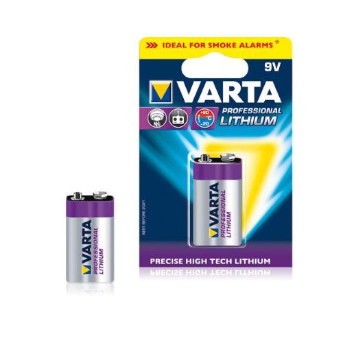 VARTA PROFESSIONAL LITHIUM BATTERIA 9V CONF 1 Pz.