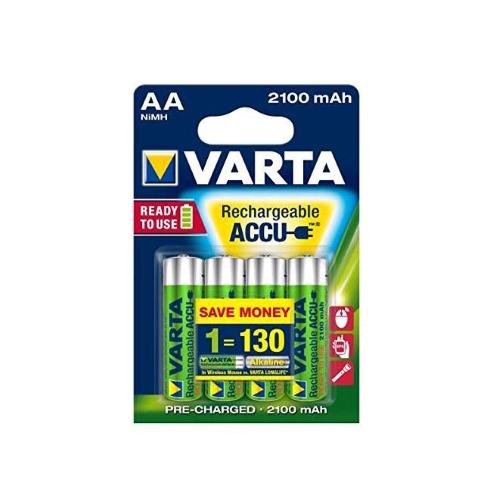 VARTA BATTERIA STILO AA RICARICABILE 2100MAH CONF.BLISTER 4PZ