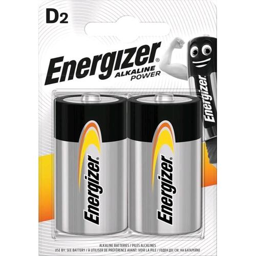 ENERGIZER POWER BATTERIA ALKALINA TORCIA D CONF 2 Pz.