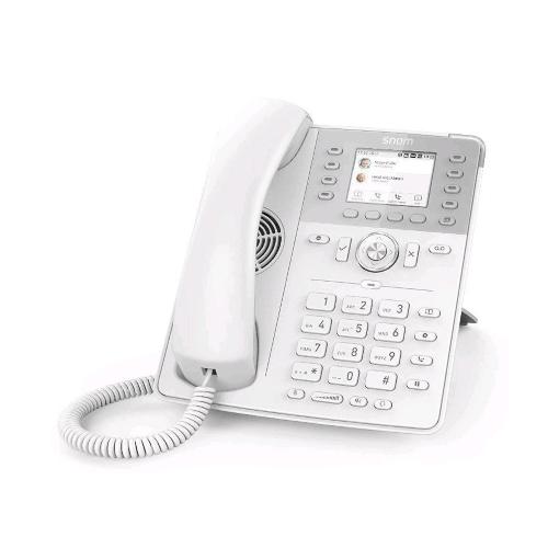 SNOM D735 TELEFONO IP FISSO DISPLAY TFT 2.7" 12 ACCOUNT SIP VIVAVOCE DSP 2 PORTE GIGABIT ETHERNET PORTA USB WHITE