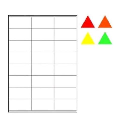 TICO CONF 1680 ETICHETTE ADESIVE 70X36 mm GIALLO FLUO
