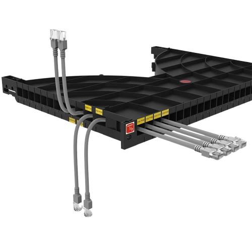 Mensola Gestione Cavi su Rack 19'' 24 Porte P.800 mm