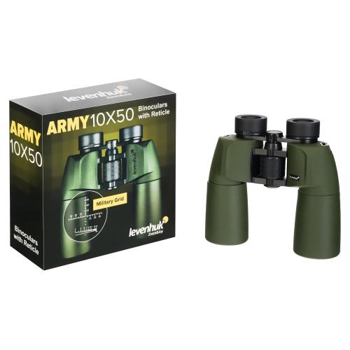 Binocolo con reticolo Levenhuk Army 10x50