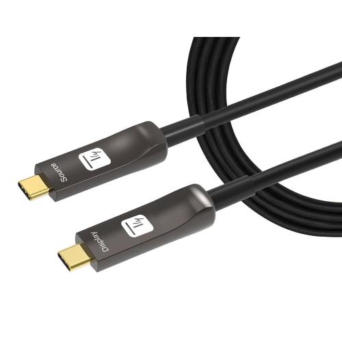 Cavo Audio/Video Ottico Attivo USB-C&trade; M/M AOC Fibra Ottica 4K 20m