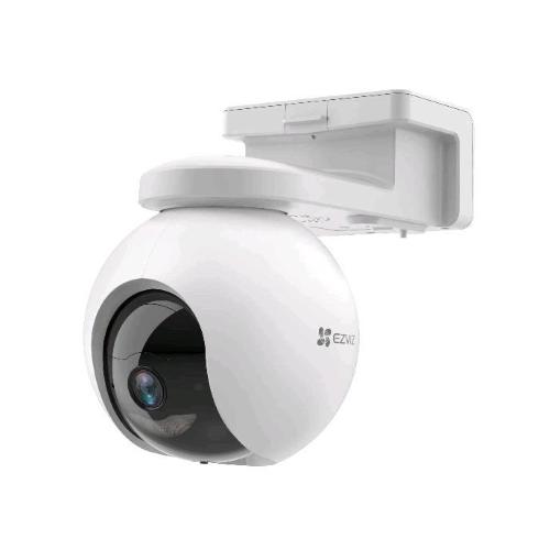 EZVIZ EZHB8 TELECAMERA DI SICUREZZA IP 2K WIFI MOTORIZZATA DA ESTERNO A BATTERIA 4MP SENSORE PIR LETTORE SCHEDE MMC BIANCO