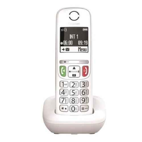 GIGASET E270 CORDLESS DECT CON TASTI E NUMERI GRANDI VIVAVOCE AUDIO POTENZIATO WHITE