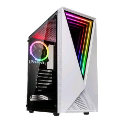 KOLINK GEKL-085 CASE VOID MINITX MATX ATX CON ILUMINAZIONE ARGB MIDDLE TOWER NO POWER 1 VENTOLA DA 12O MM RGB COLORE BIANCO