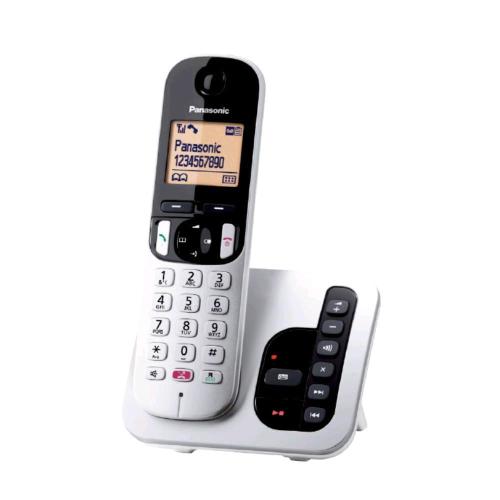 PANASONIC KX-TGC260JTS CORDLESS DECT CON SEGRETERIA VIVAVOCE BLOCCO CHIAMATE NERO/ARGENTO