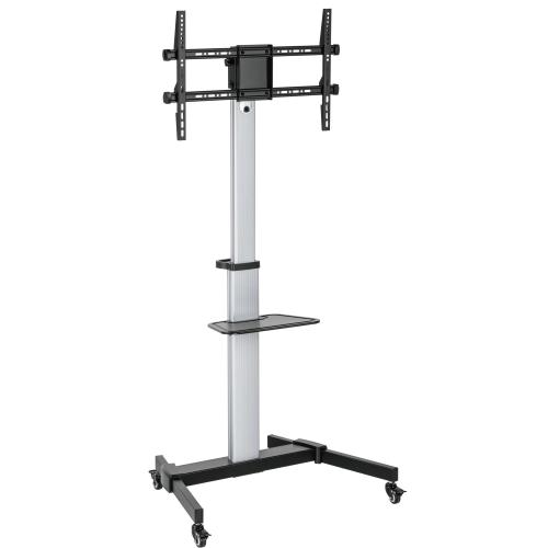 Supporto a Pavimento con Mensola Trolley TV LCD/LED 37-86''
