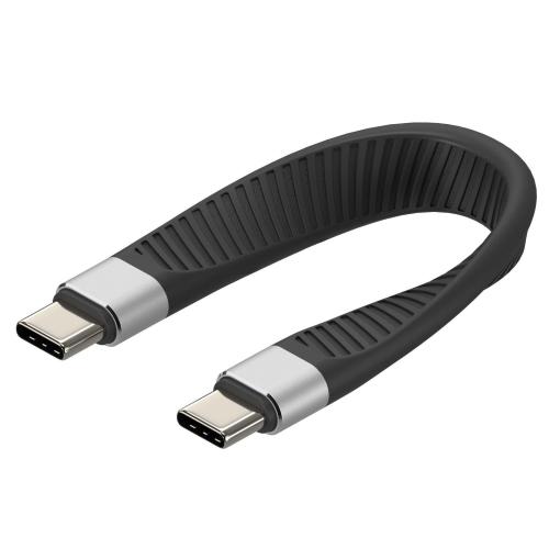 Cavo Corto Piatto USB-C&trade; Maschio a USB-C&trade; Maschio E-Mark Ricarica Rapida FPC 12.4 cm