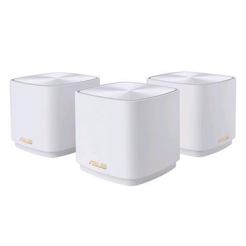 ASUS ZENWIFI XD4 PLUS (W-3-PK) ROUTER MESH DA INTERNO DUAL-BAND WI-FI 6 IP STATICO 3 PZ. WHITE