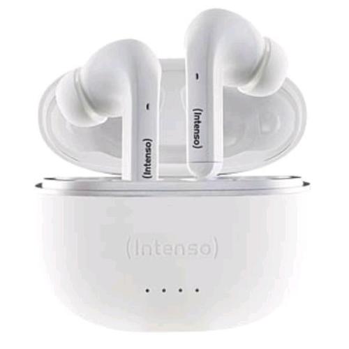 INTENSO T302A TRUE WIRELESS EARPHONE AURICOLARI BLUETOOTH CON CANCELLAZIONE DEL RUMORE WHITE