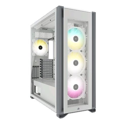CORSAIR ICUE 7000X CASE FULL TOWER RGB ATX MINITX MATX ATX E-ATX 3XPANNELLO VETRO TEMPERATO 4XVENTOLE 140MM WHITE
