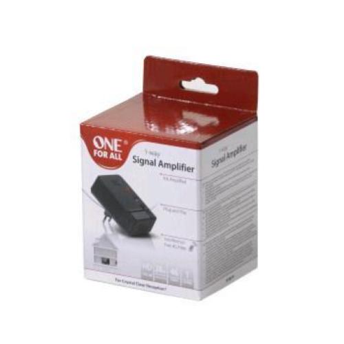 ONE FOR ALL AMPLIFICATORE DI SEGNALE VIDEO 20DB 1 OUT FILTRO LTE 4G