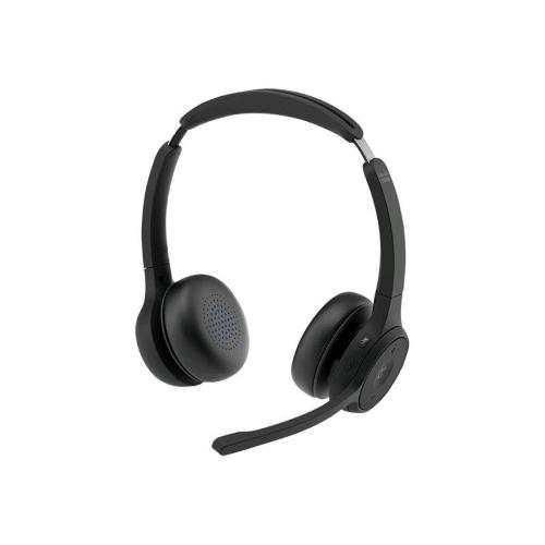 CISCO HEADSET 722 DUAL ON-EAR CUFFIE CON MICROFONO OVER EAR BLUETOOTH SENZA FILI CISCO WEBEX CERTIFIED NERO CARBONIO