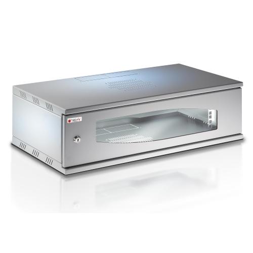 Armadio Rack 19'' a Muro 3U prof. 320 Grigio Assemblato