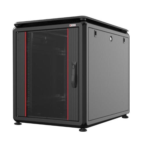 Armadio Rack 19'' 600x800 12 Unit&agrave; Nero da sotto-scrivania serie Evolution