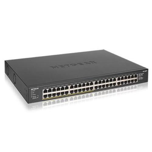 NETGEAR GS348PP SWITCH NON GESTITO 48 x 10/100/1000 (24 PoE+) PoE+ (380 W) MONTABILE SU RACK
