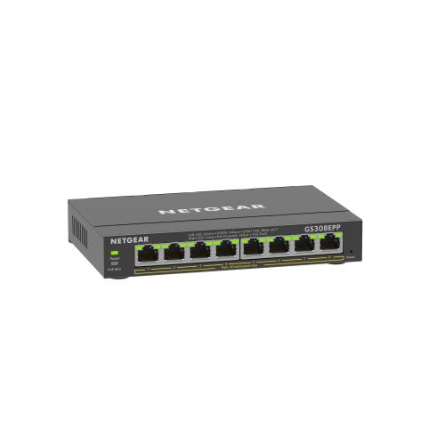 NETGEAR GS308EPP-100PES SWITCH 8 x 10/100/1000 POE+ 123 W
