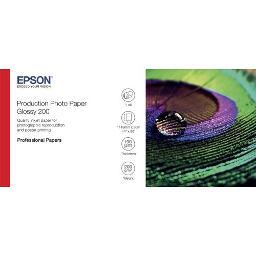 PRODUCTION PHOTO PAPER GLOSSY 200 44 X 30M