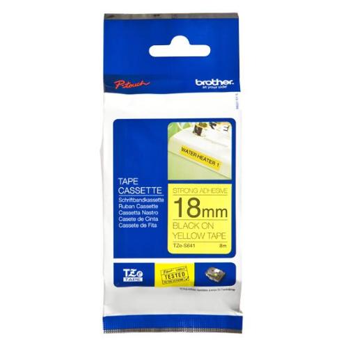 NASTRO 18MM NERA/GIALLO ADES RESIS