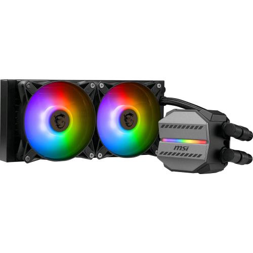 MSI MAG CORELIQUID M240 ARGB DISSIPATORE A LIQUIDO PER CPU DA 240mm 2 VENTOLE DA 120mm RAFFREDDAMENTO AD ACQUA SPLIT FLOW PER INTEL 1700/1200 AMD AM5/AM4