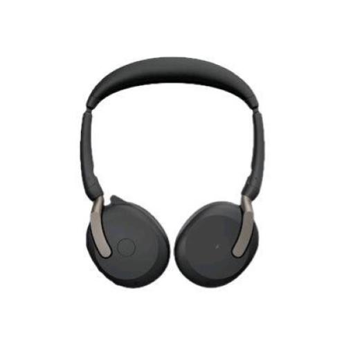 JABRA EVOLVE2 65 FLEX UC STEREO CUFFIE CON MICROFONO OVER EAR BLUETOOTH SENZA FILI ELIMINAZIONE RUMORE ATTIVA USB-C OTTIMIZZATO PER UC NERO