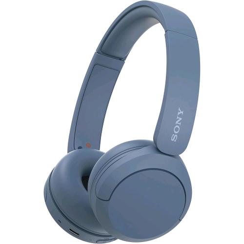 SONY WH-CH520 CUFFIE ON-EAR WIRELESS CON MICROFONO CONNESSIONE MULTIPOINT FINO A 50 ORE DI DURATA BATTERIA RICARICA RAPIPA BLUE