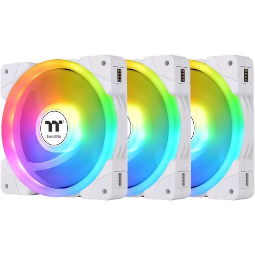 THERMALTAKE SWAFAN EX12 ARGB VENTOLA DI RAFFREDDAMENTO PER PC TT 120mm 3 FAN PACK PREMIUM WHITE EDITION