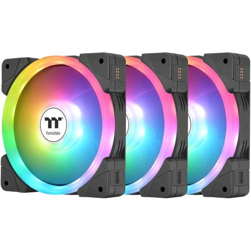 THERMALTAKE SWAFAN EX14 ARGB VENTOLA DI RAFFREDDAMENTO PER PC TT 140mm 3 FAN PACK PREMIUM EDITION NERO