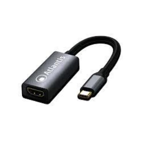 ATLANTIS A04-TC_HDMI ADATTATORE DA USB TYPE-C A HDMI GRIGIO