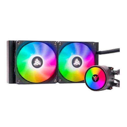 ITEK EVOLIQ 240 V2 ARGB KIT RAFFREDDAMENTO A LIQUIDO 2x120MM CON CONTROLLER ILLUMINAZIONE LED ARGB BLACK
