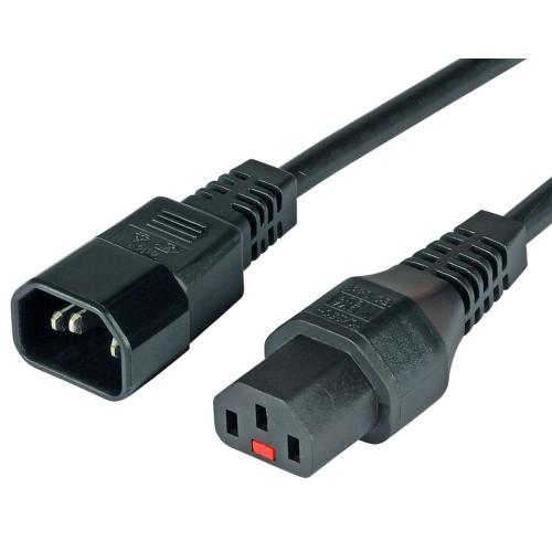 Cavo Prolunga C14 180&deg; a C13 180&deg; con Blocco IEC 3 metri