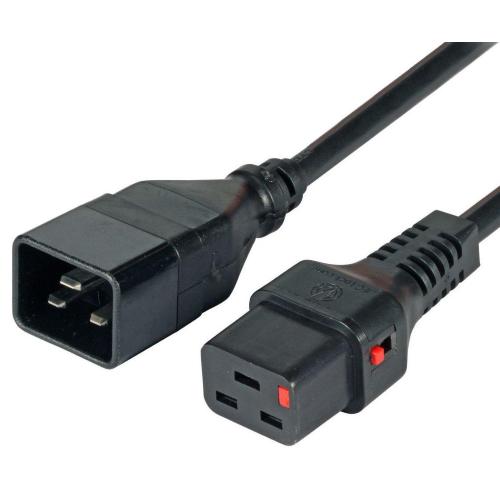 Cavo Prolunga C20 180&deg; a C19 180&deg; con Blocco IEC 2m