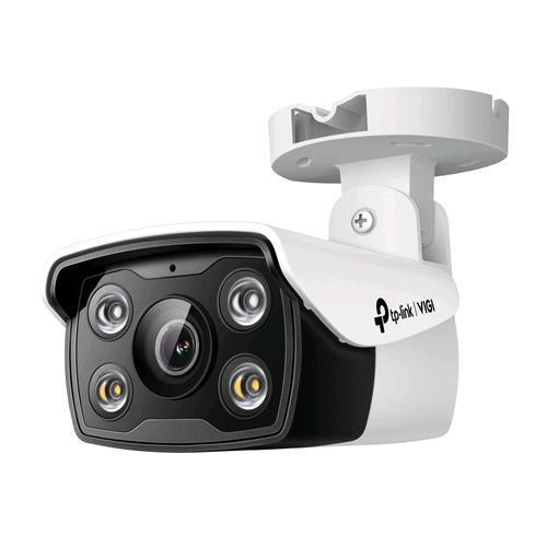 TP-LINK VIGI C340 4MM TELECAMERA DI SICUREZZA IP 4MP OUTDOOR FULL COLOR BULLET SMART DETECTION FARETTI INTEGRATI AUDIO BIDIREZIONALE SLOT MICRO SD IP66 BIANCO